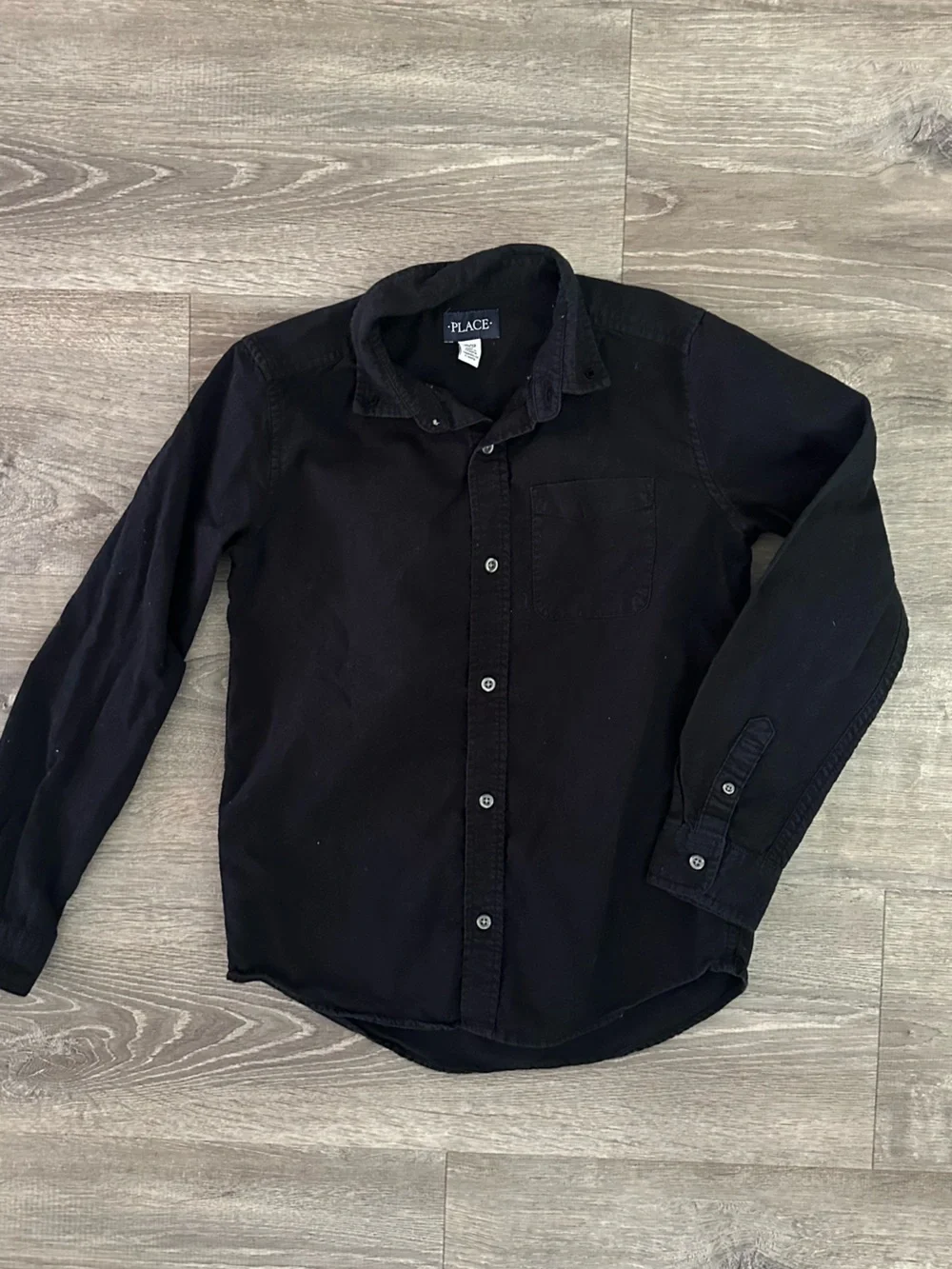 Old Navy boys  Navy Plaid Button-Down Shirt